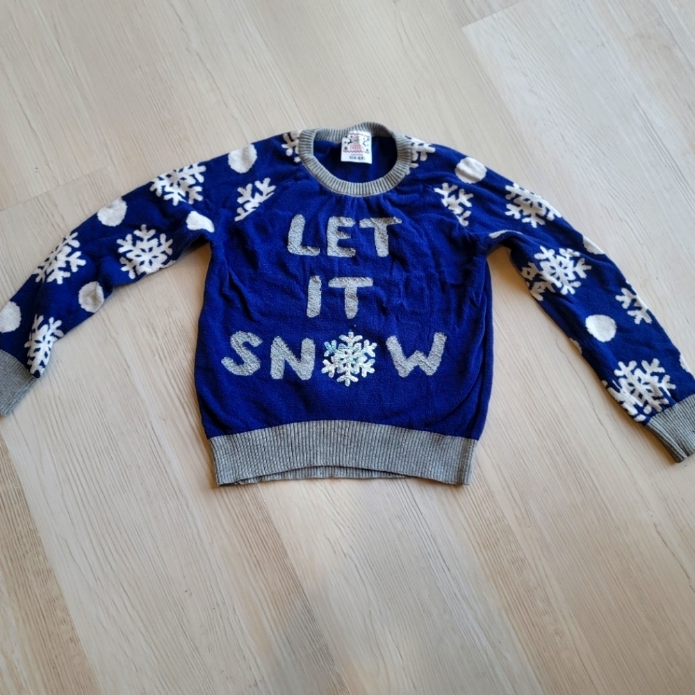 ♥️5 For $25 WELL WORN Kids Ugly Christmas Sweater size S 6- 6X